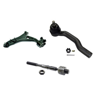 MOOG® - Front Driver Side Lower Control Arm with Ball Joint and Tie Rod End Kit