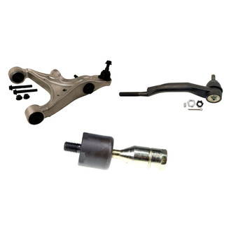 MOOG® - Front Driver Side Lower Control Arm with Ball Joint and Tie Rod End Kit