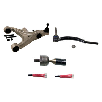 MOOG® - Front Driver Side Lower Control Arm with Ball Joint and Tie Rod End Kit