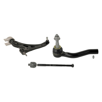 MOOG® - Front Driver Side Lower Control Arm with Ball Joint and Tie Rod End Kit