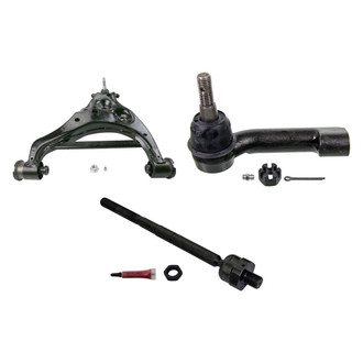 MOOG® - Front Driver Side Lower Control Arm with Ball Joint and Tie Rod End Kit