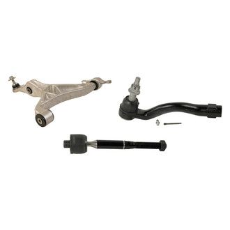 MOOG® - Front Driver Side Lower Control Arm with Ball Joint and Tie Rod End Kit