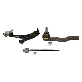 MOOG® - Front Driver Side Lower Control Arm with Ball Joint and Tie Rod End Kit