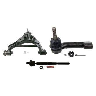 MOOG® - Front Driver Side Lower Control Arm with Ball Joint and Tie Rod End Kit