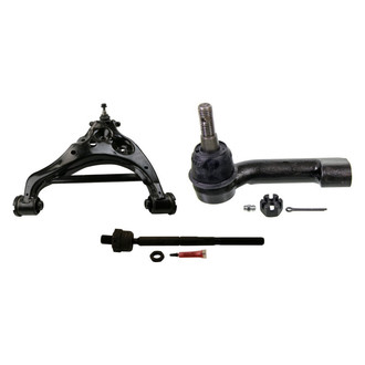 MOOG® - Front Driver Side Lower Control Arm with Ball Joint and Tie Rod End Kit
