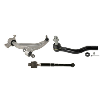 MOOG® - Front Driver Side Lower Control Arm with Ball Joint and Tie Rod End Kit