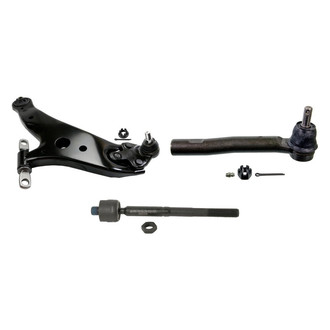 MOOG® - Front Driver Side Lower Control Arm with Ball Joint and Tie Rod End Kit