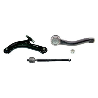 MOOG® - Front Driver Side Lower Control Arm with Ball Joint and Tie Rod End Kit