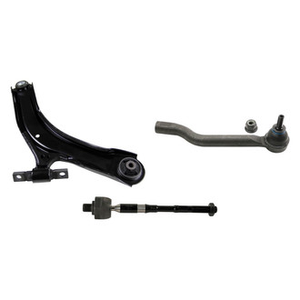 MOOG® - Front Driver Side Lower Control Arm with Ball Joint and Tie Rod End Kit