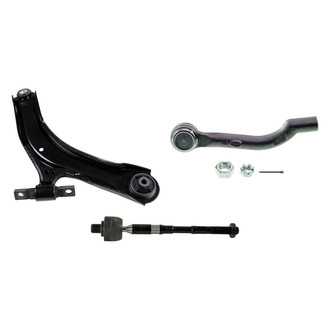 MOOG® - Front Driver Side Lower Control Arm with Ball Joint and Tie Rod End Kit