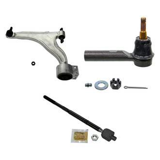 MOOG® - Front Driver Side Lower Control Arm with Ball Joint and Tie Rod End Kit