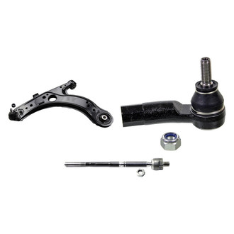 MOOG® - Front Driver Side Lower Control Arm with Ball Joint and Tie Rod End Kit