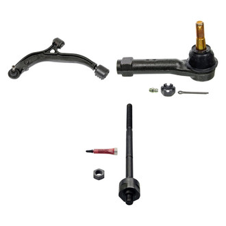 MOOG® - Front Driver Side Lower Control Arm with Ball Joint and Tie Rod End Kit