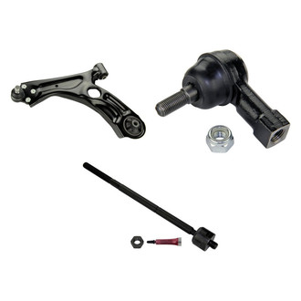 MOOG® - Front Driver Side Lower Control Arm with Ball Joint and Tie Rod End Kit