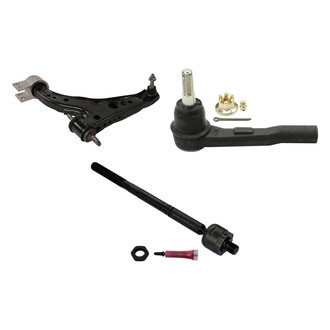 MOOG® - Front Driver Side Lower Control Arm with Ball Joint and Tie Rod End Kit