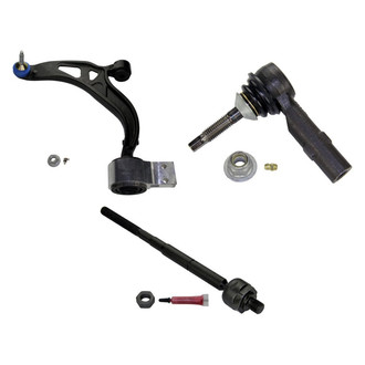 MOOG® - Front Driver Side Lower Control Arm with Ball Joint and Tie Rod End Kit