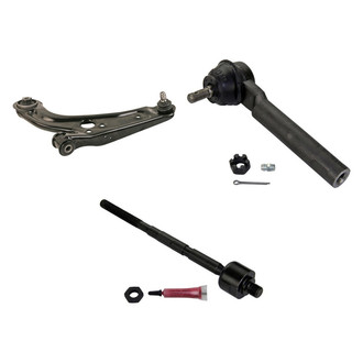 MOOG® - Front Driver Side Lower Control Arm with Ball Joint and Tie Rod End Kit