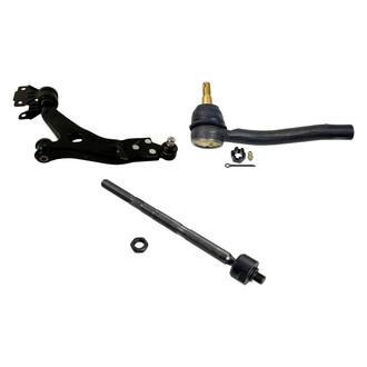 MOOG® - Front Driver Side Lower Control Arm with Ball Joint and Tie Rod End Kit