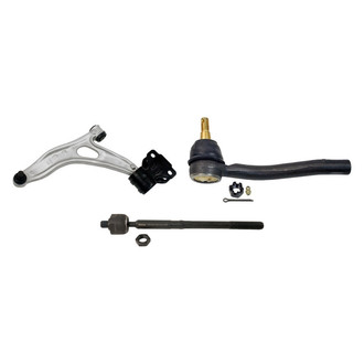 MOOG® - Front Driver Side Lower Control Arm with Ball Joint and Tie Rod End Kit