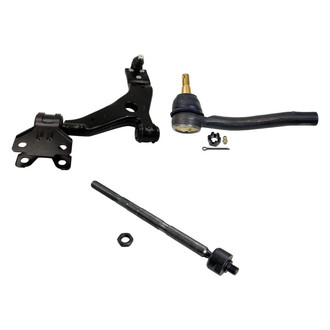 MOOG® - Front Driver Side Lower Control Arm with Ball Joint and Tie Rod End Kit