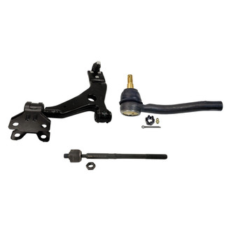 MOOG® - Front Driver Side Lower Control Arm with Ball Joint and Tie Rod End Kit
