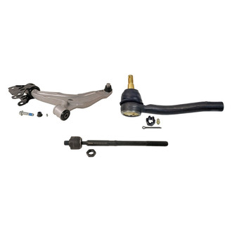 MOOG® - Front Driver Side Lower Control Arm with Ball Joint and Tie Rod End Kit