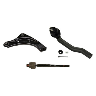 MOOG® - Front Driver Side Lower Control Arm with Ball Joint and Tie Rod End Kit