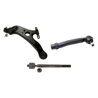 MOOG® - Front Driver Side Lower Control Arm with Ball Joint and Tie Rod End Kit