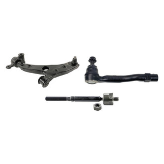 MOOG® - Front Driver Side Lower Control Arm with Ball Joint and Tie Rod End Kit