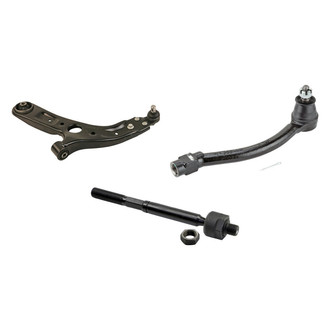 MOOG® - Front Driver Side Lower Control Arm with Ball Joint and Tie Rod End Kit