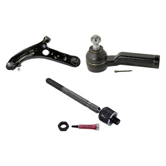 MOOG® - Front Driver Side Lower Control Arm with Ball Joint and Tie Rod End Kit