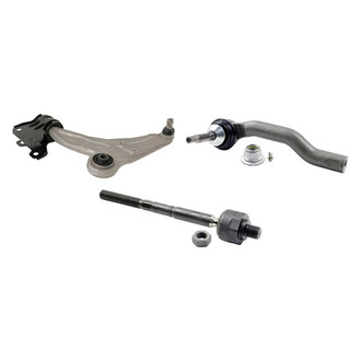 MOOG® - Front Driver Side Lower Control Arm with Ball Joint and Tie Rod End Kit