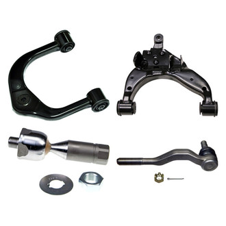 MOOG® - Front Driver Side Lower and Upper Control Arm and Tie Rod End Kit