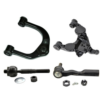 MOOG® - Front Driver Side Lower and Upper Control Arm and Tie Rod End Kit