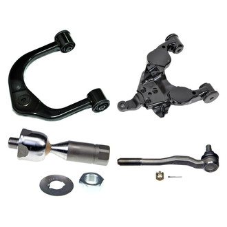 MOOG® - Front Driver Side Lower and Upper Control Arm and Tie Rod End Kit