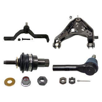 MOOG® - Front Passenger Side Lower and Upper Control Arm with Ball Joint and Tie Rod End Kit
