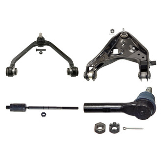 MOOG® - Front Passenger Side Lower and Upper Control Arm with Ball Joint and Tie Rod End Kit