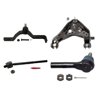 MOOG® - Front Passenger Side Lower and Upper Control Arm with Ball Joint and Tie Rod End Kit