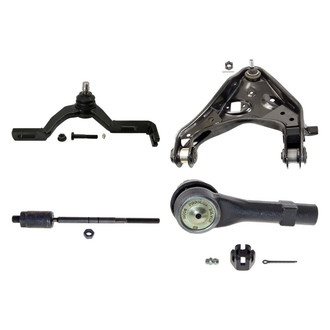 MOOG® - Front Passenger Side Lower and Upper Control Arm with Ball Joint and Tie Rod End Kit