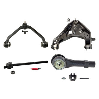 MOOG® - Front Passenger Side Lower and Upper Control Arm with Ball Joint and Tie Rod End Kit