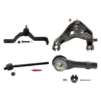 MOOG® - Front Passenger Side Lower and Upper Control Arm with Ball Joint and Tie Rod End Kit