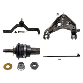 MOOG® - Front Passenger Side Lower and Upper Control Arm with Ball Joint and Tie Rod End Kit