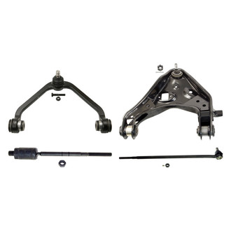 MOOG® - Front Passenger Side Lower and Upper Control Arm with Ball Joint and Tie Rod End Kit