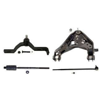 MOOG® - Front Passenger Side Lower and Upper Control Arm with Ball Joint and Tie Rod End Kit