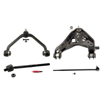 MOOG® - Front Passenger Side Lower and Upper Control Arm with Ball Joint and Tie Rod End Kit