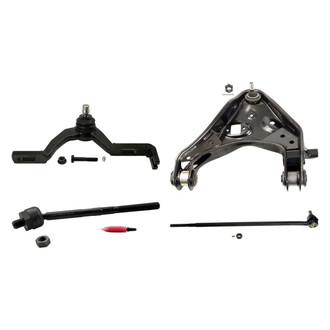 MOOG® - Front Passenger Side Lower and Upper Control Arm with Ball Joint and Tie Rod End Kit