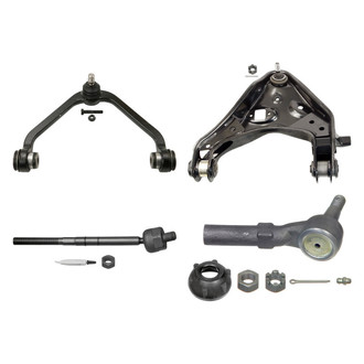 MOOG® - Front Passenger Side Lower and Upper Control Arm with Ball Joint and Tie Rod End Kit