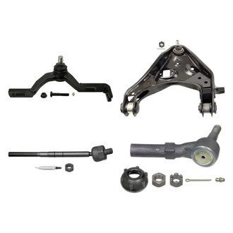 MOOG® - Front Passenger Side Lower and Upper Control Arm with Ball Joint and Tie Rod End Kit