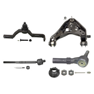 MOOG® - Front Passenger Side Lower and Upper Control Arm with Ball Joint and Tie Rod End Kit