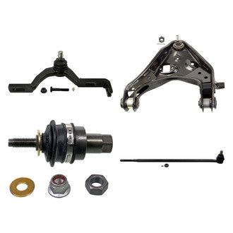 MOOG® - Front Passenger Side Lower and Upper Control Arm with Ball Joint and Tie Rod End Kit